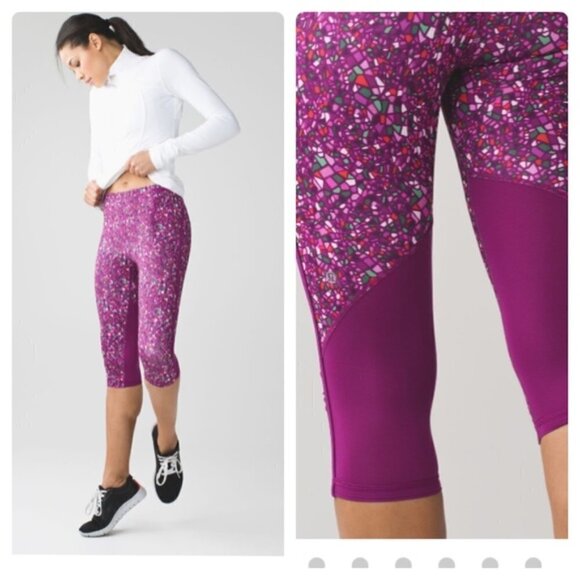 Lululemon Real Quick Crop Leggings SZ 4 - Picture 1 of 9